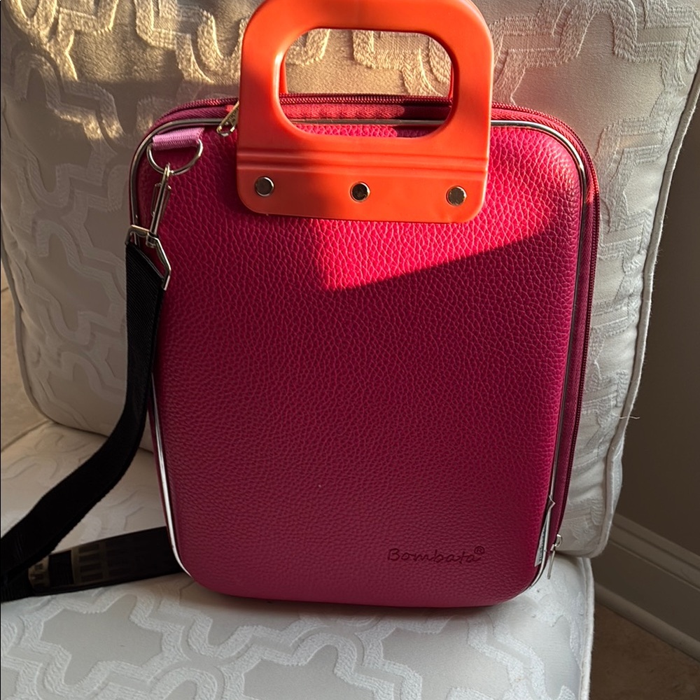 Pink and Orange Women's Bag.  Made in Italy